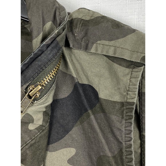 Love Tree Women’s Camo Snap Button Cinchable Waist Collar Multi Pocket Vest Med - Picture 10 of 16